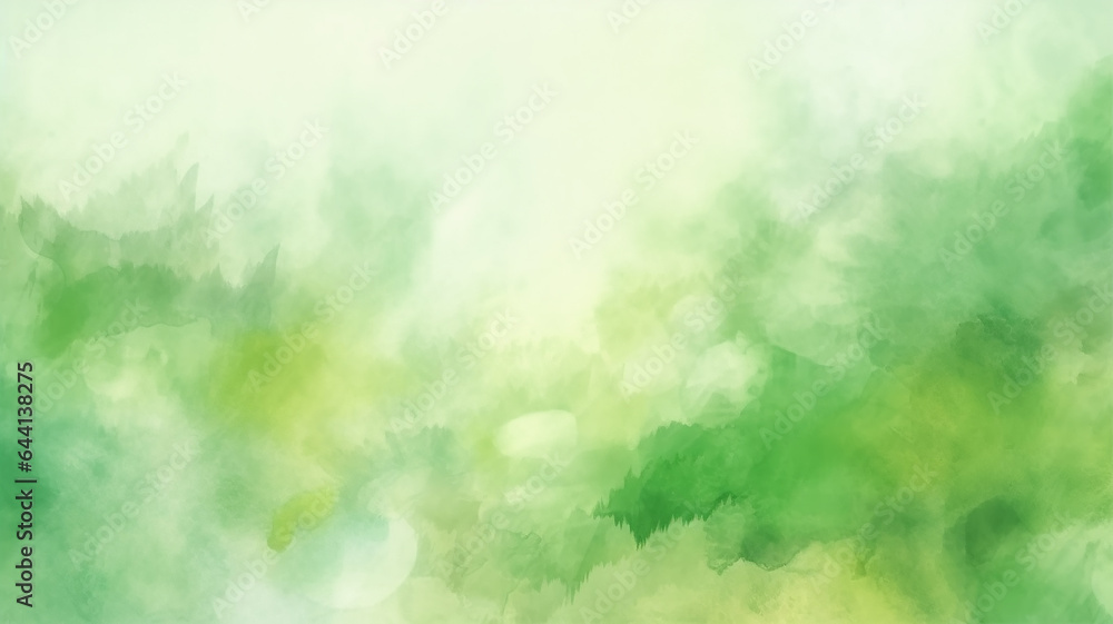Fototapeta premium green watercolor foliage abstract background. . spring eco nature