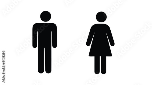 Man and Women icons vector

