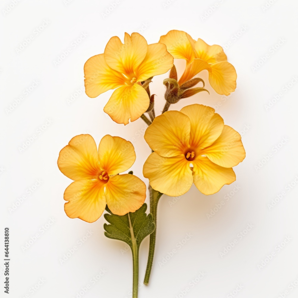 Photo of Primrose Flower isolated on a white background