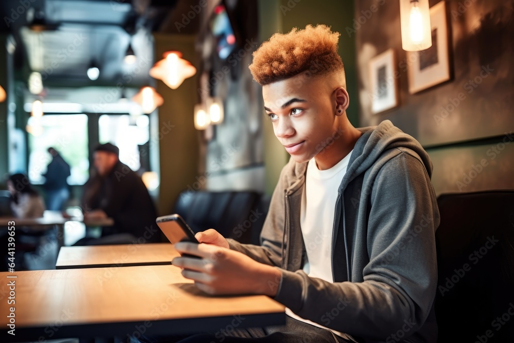 shot of a young man using a digital tablet while playing video games in a cafe