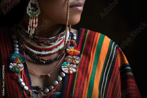 cropped shot of an unrecognizable indigenous woman in a ceremonial costume