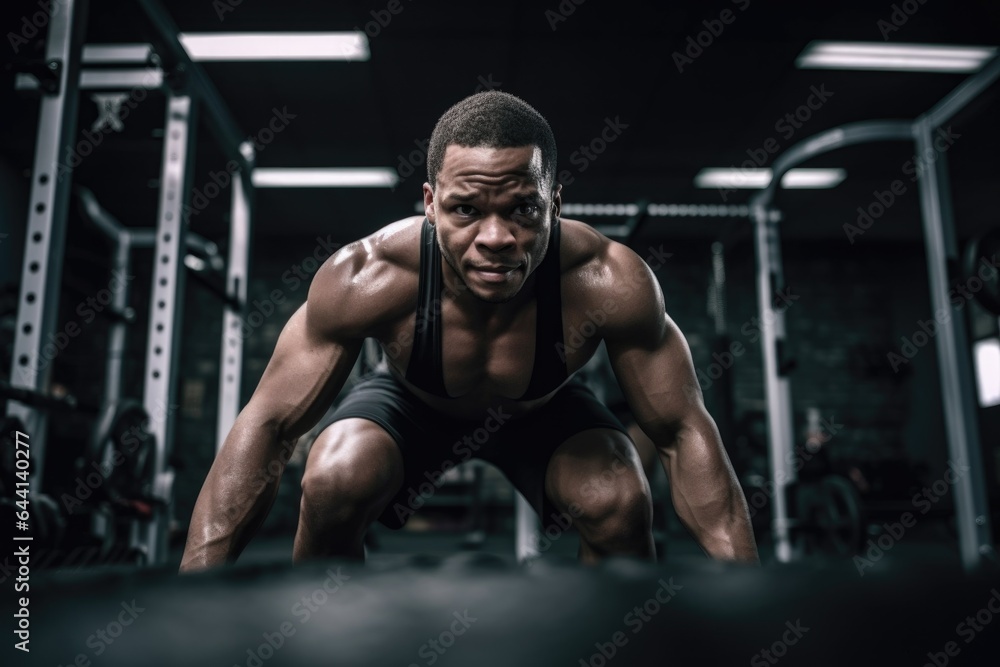 shot of a man exercising at the gym shot of a man exercising at the gym