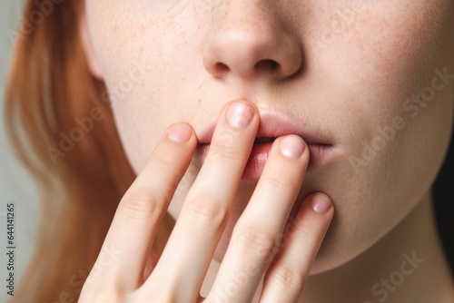 cropped shot of an unrecognizable young woman holding her nose in studio