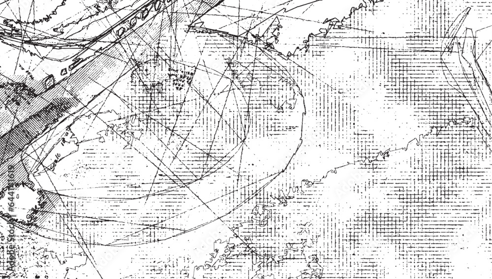 Naklejka premium Black grunge texture background. Distress overlay texture. Distress Overlay Texture. White background on sketches texture.