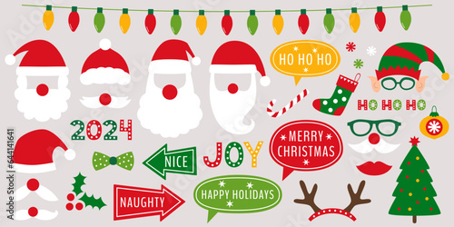 Christmas party vector props