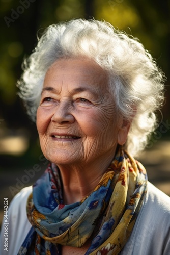 senior, portrait and face of a woman at park for retirement, freedom and happy on sunny day