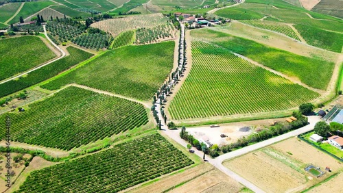 Tuscany in Vinci landscape with panorama