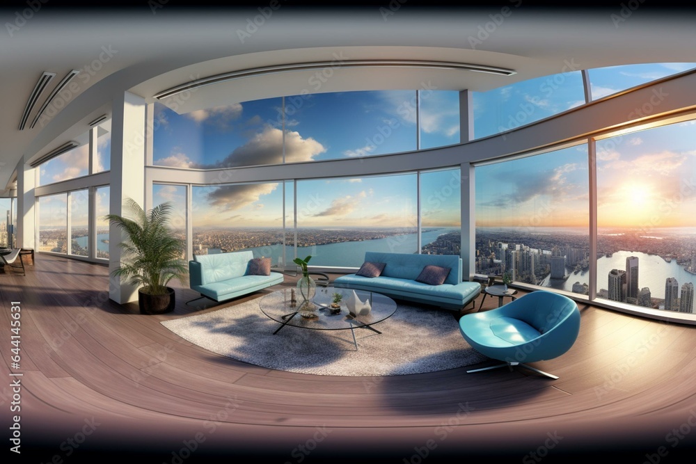 3D studio w/ 360 VR panoramic views & HDR reflections. Generative AI