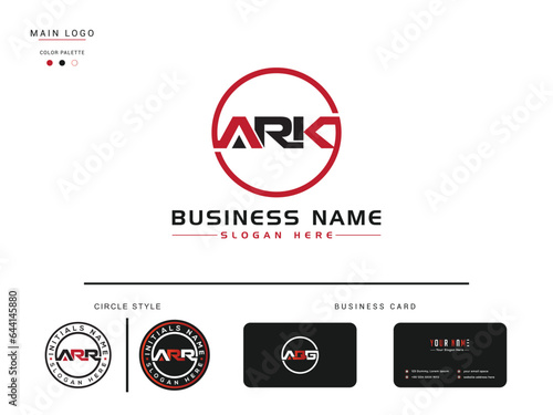 Initial Alphabet ARK Business Logo Icon Vector Letter