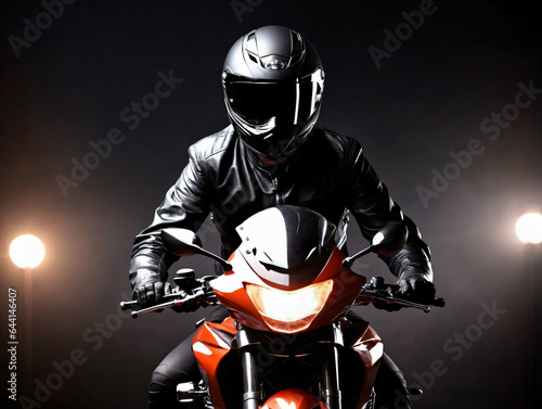 A Man Riding On The Back Of A Motorcycle