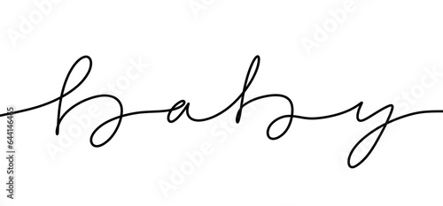 Baby One Line Lettering
