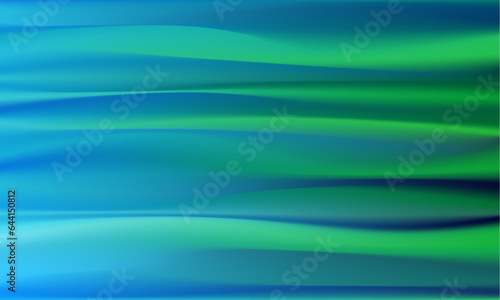 Abstract defocused horizontal background with horizontal smooth blurred wavy lines. Vector eps