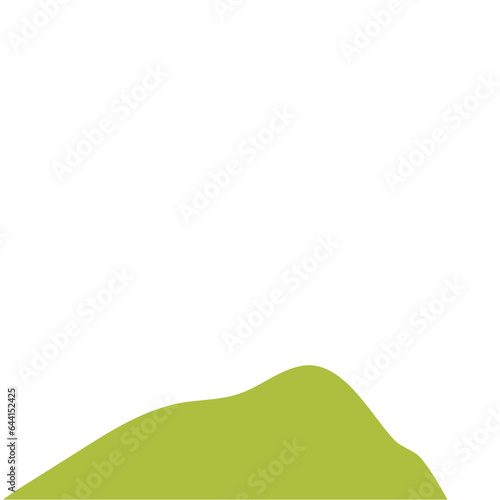 Green Cartoon Mountains