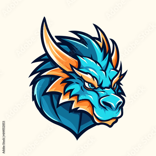 Dragon Esport Mascot Illustration