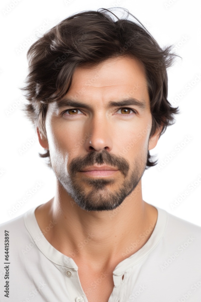 portrait of a handsome man standing against a white background portrait of a handsome man standing against a white background
