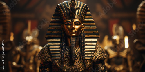 Osiris, Egyptian god of the fertility, agriculture, the afterlife, the dead, resurrection, life, and vegetation. photo