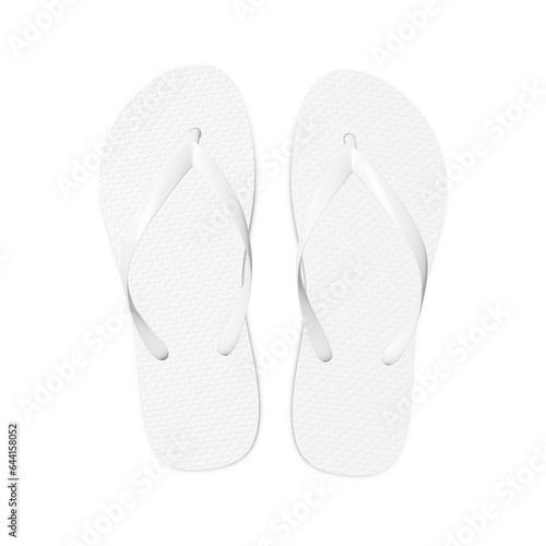 a white flip flop isolated on a white background