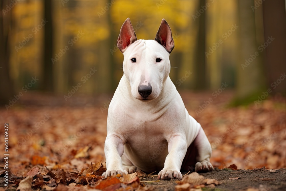 Bull Terrier Dog - Portraits of AKC Approved Canine Breeds
