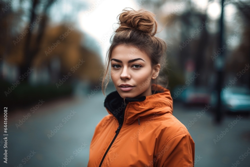 shot of a beautiful young woman in sporty attire standing outside shot of a beautiful young woman in sporty attire standing outside