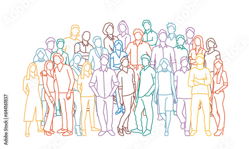 Socially diverse multicultural and multiracial people