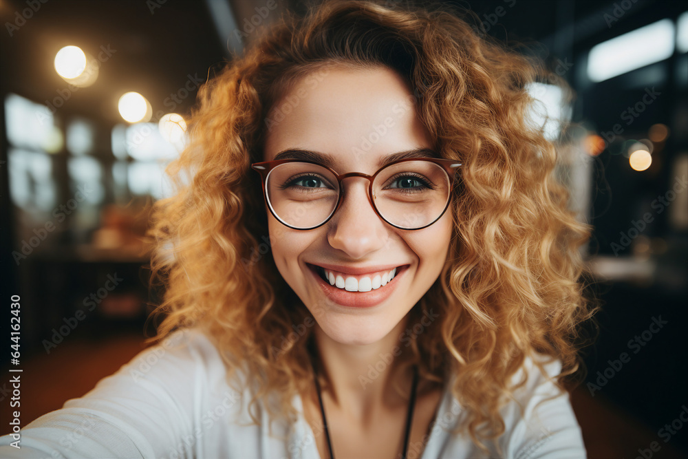 AI generated photography of charming cute girl female student looking at the camera AI generated photography of charming cute girl female student looking at the camera
