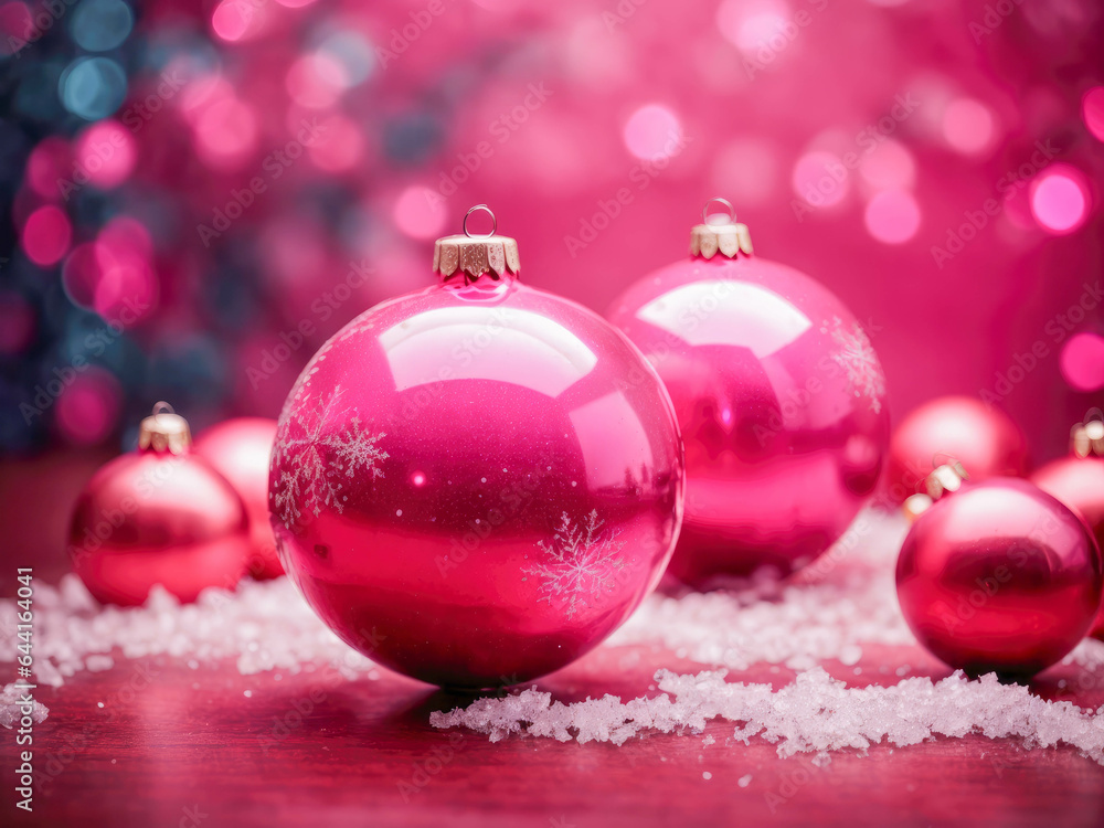 pink christmas balls ornaments with snowflakes pink christmas balls ornaments with snowflakes