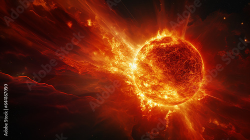 solar flares in space