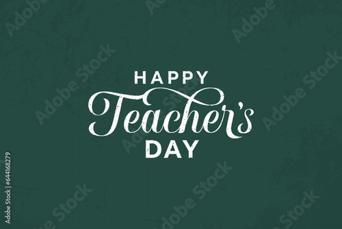 happy teachers day Lettering vector for Happy Teacher's Day Celebration,greeting card, banner