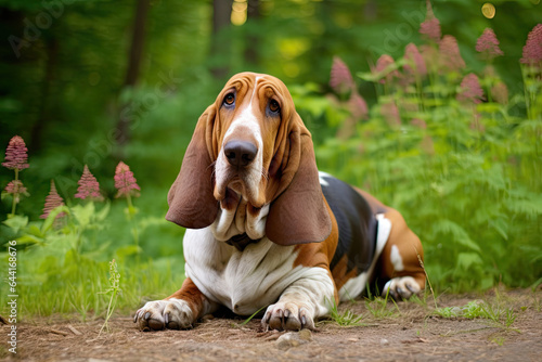 Basset Hound - Portraits of AKC Approved Canine Breeds © Pixel Alchemy