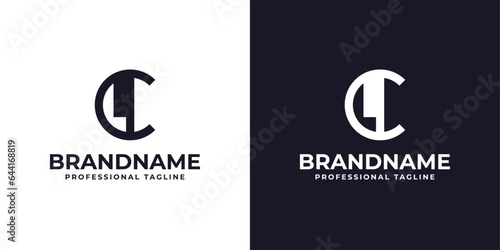 Letter CL or LC Logo, suitable for any business with LC or CL initials