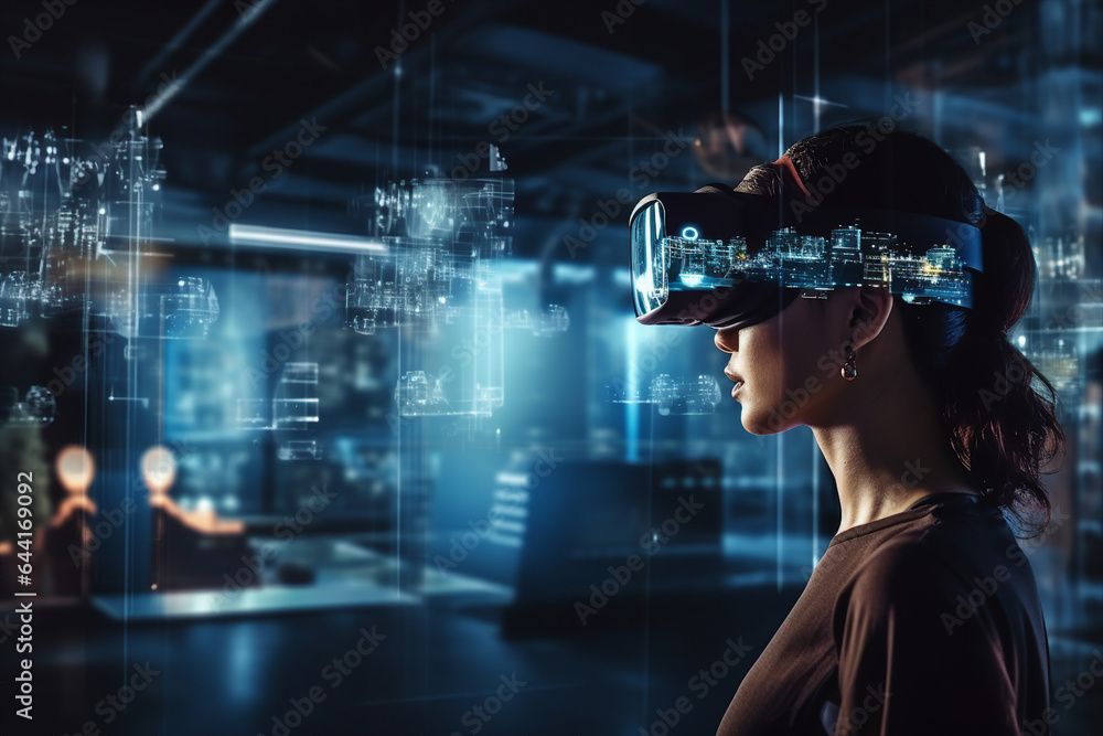 Generative ai collage picture image of business professional it ...