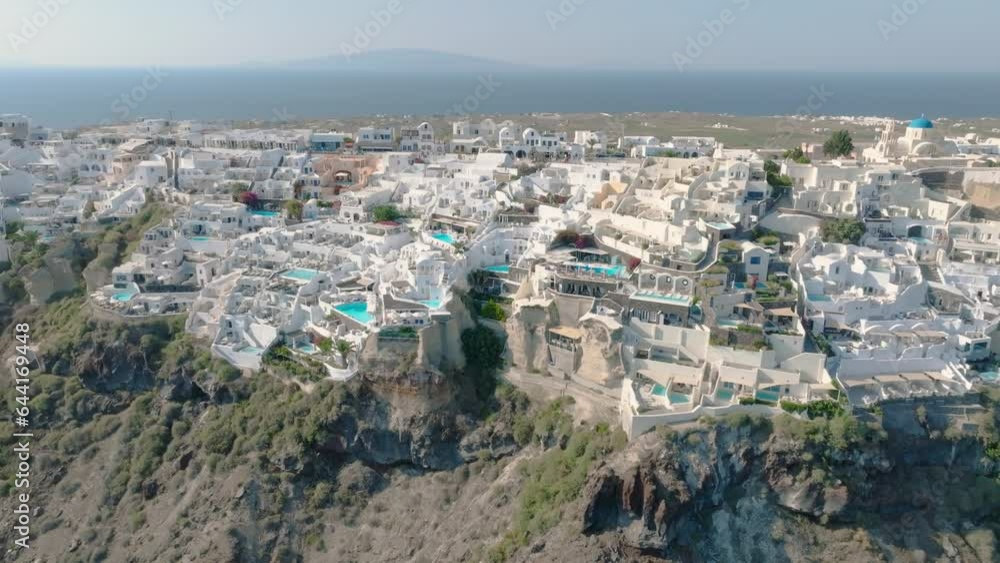 Warmth and beauty blend in Santorini's vistas. Warmth and beauty blend in Santorini's vistas.