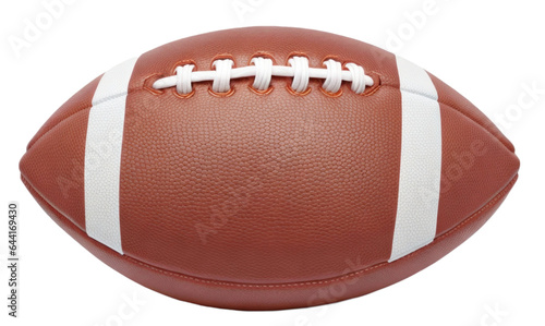 American football ball isolated on transparent background. AI Generative