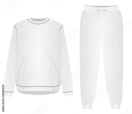 Blazer and bottom. vector illustration