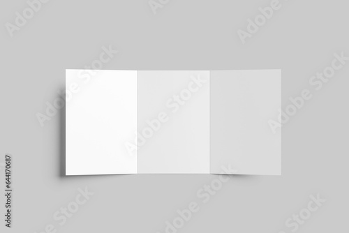 A5 Trifold Brochure Blank Mockup	
