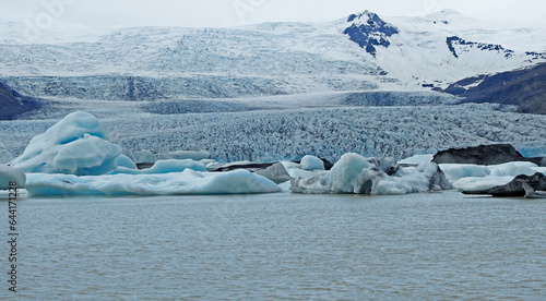 Fjalls rl n glacial lake, Vatnaj kull National Park, Iceland photo