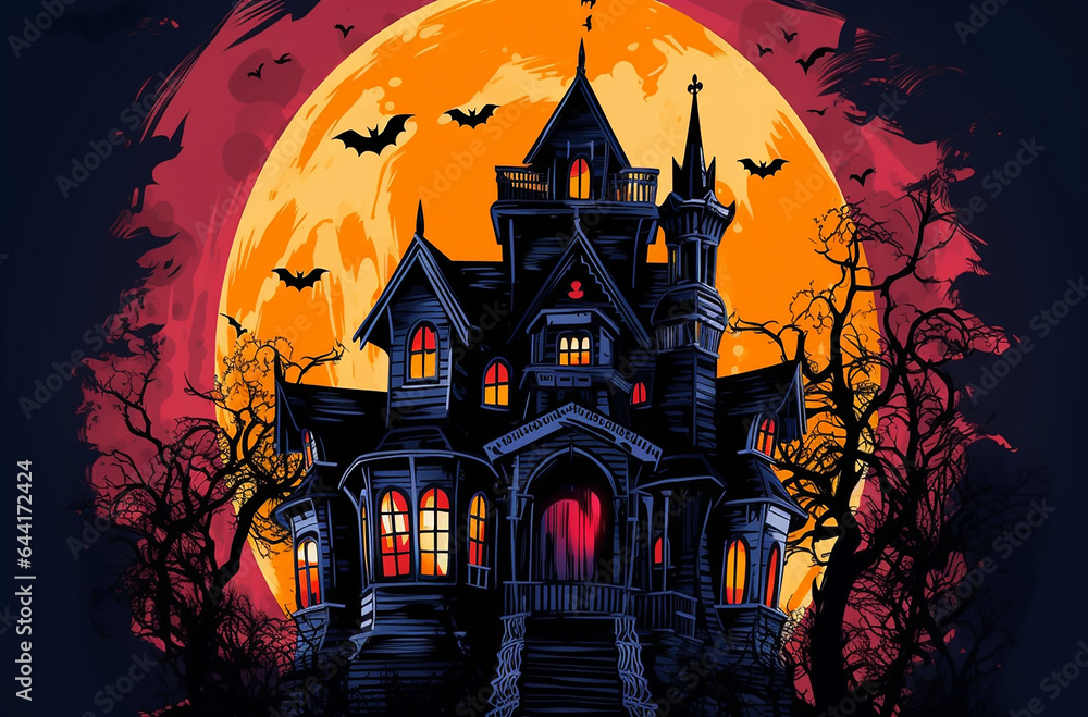 Halloween dark wallpaper design for events