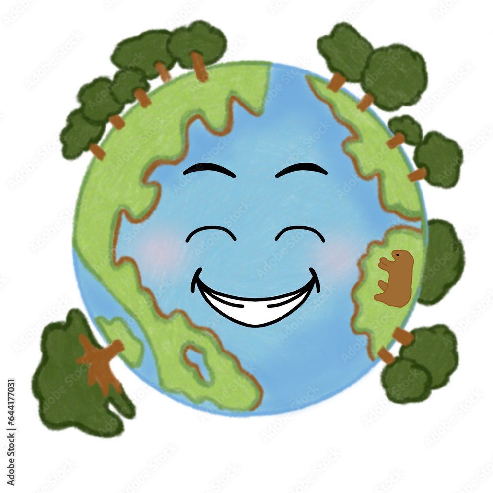 green earth with a tree green earth with a tree