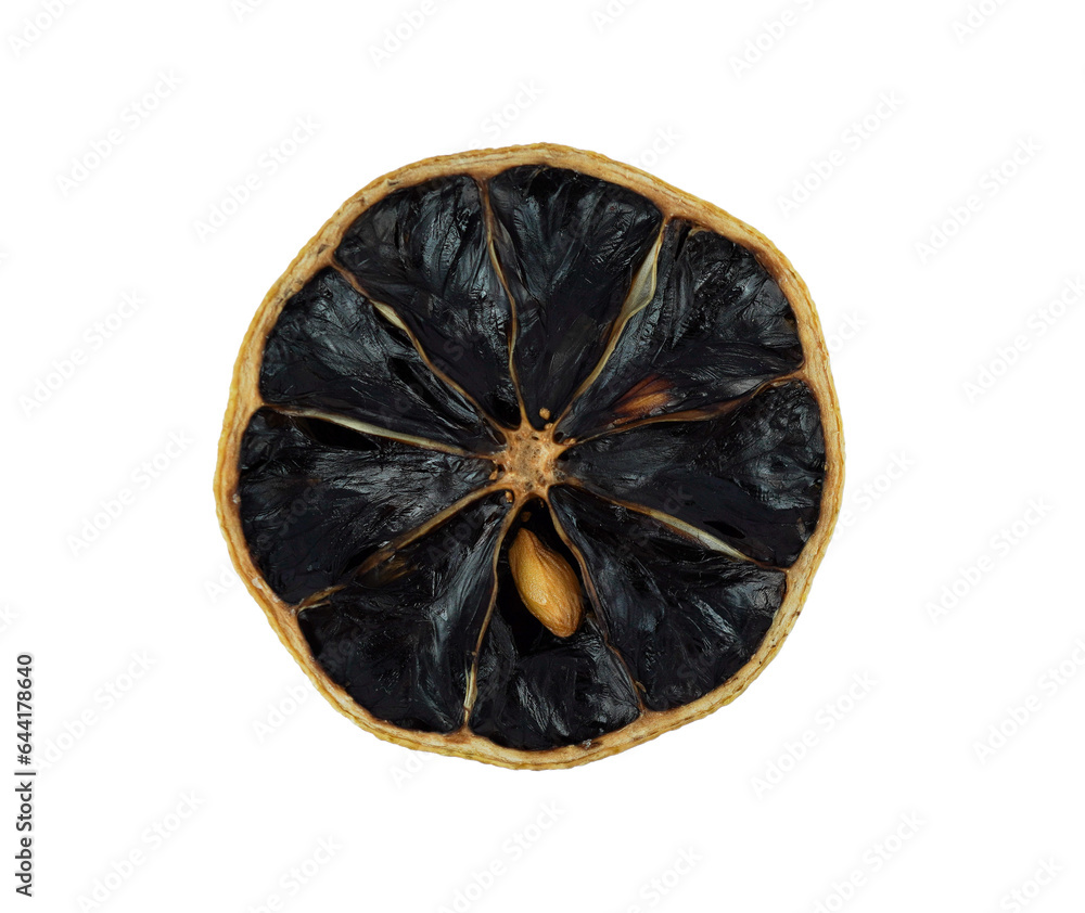 dry lemon sliced isolated on white background with clipping path. dry lemon sliced isolated on white background with clipping path.