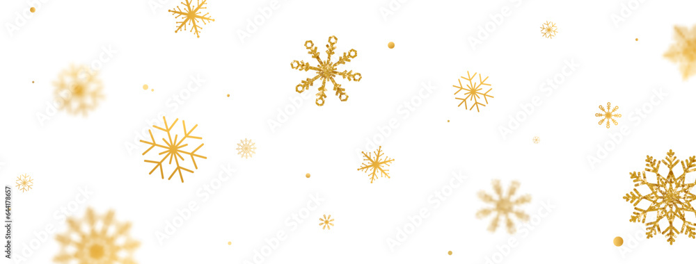 custom made wallpaper toronto digitalGold glitter snowflakes frame. Golden snowflake background with different ornament. Luxury Christmas garland border. Winter ornament. Happy Holiday card. Celebration banner. Vector illustration