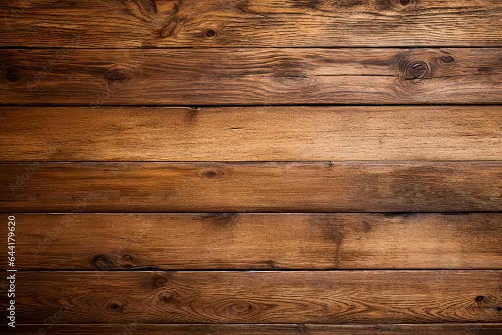 Fototapeta premium Wooden table desk background, wood texture flatlay backdrop, for holiday design and luxury branding