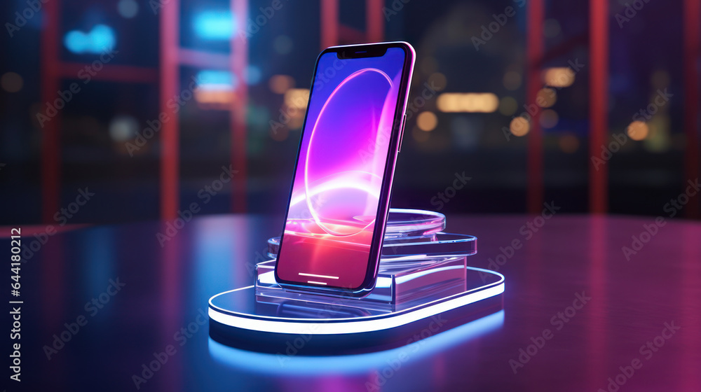 Futuristic Smart Cellphone, Generative AI