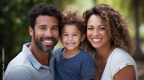 Happy Family in the Park