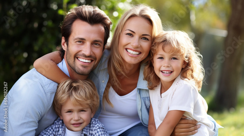 Happy Family in the Park