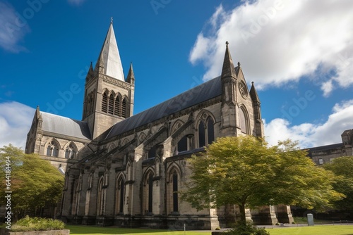 A well-known cathedral named Christ Church. Generative AI