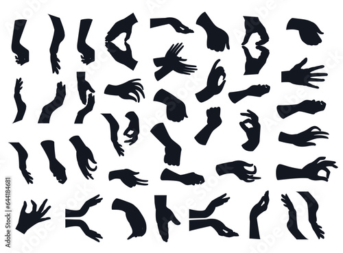 Hand Gesture black silhouette © Design Stock