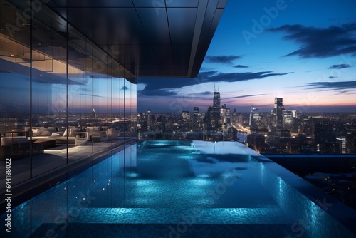 Luxury Penthouse with Rooftop Pool - AI Generated