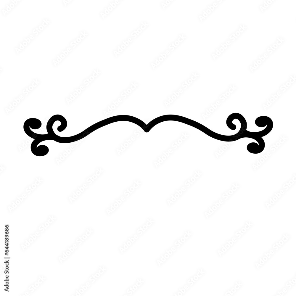 curl divider decoration curl divider decoration