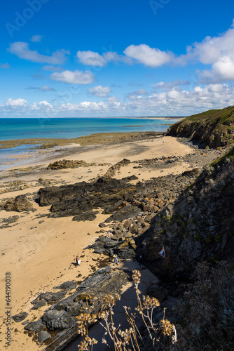 Pointe de Lude à marrée basse depuis la Promenade du Plat Gousset à Granville photo