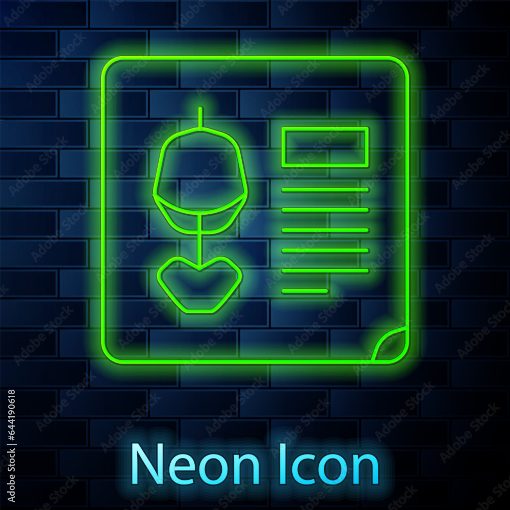 Glowing neon line X-ray shots icon isolated on brick wall background. Vector Illustration Glowing neon line X-ray shots icon isolated on brick wall background. Vector Illustration